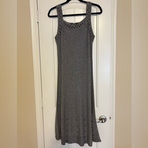 Nic+Zoe Women’s Heather Grey Knit Sleeveless Midi Dress l Size: Small